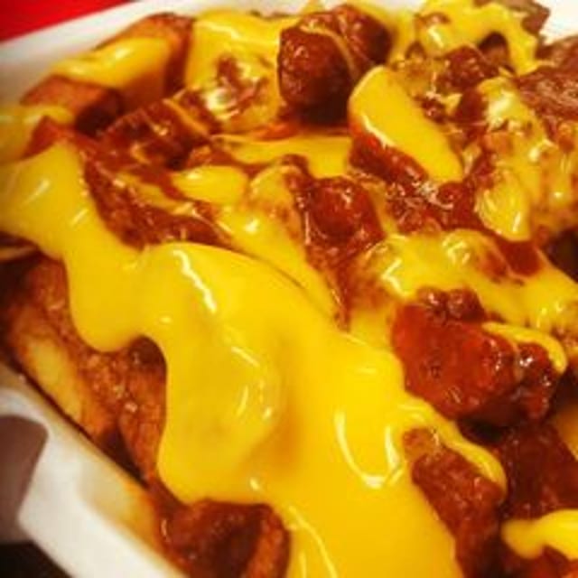 Shareable Chili Cheese Fries.